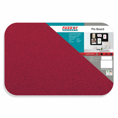 PIN BOARD ADHESIVE NO FRAME 900*600MM RED
