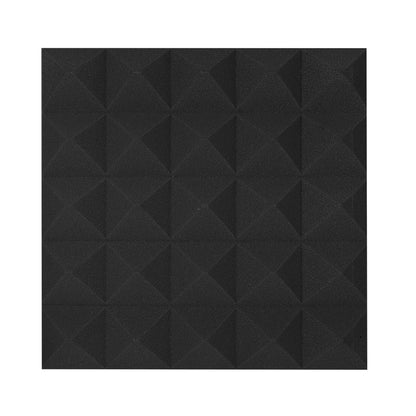 ACOUSTIC PANEL PYRAMIDFOAM 500MM X 500MM BLACK