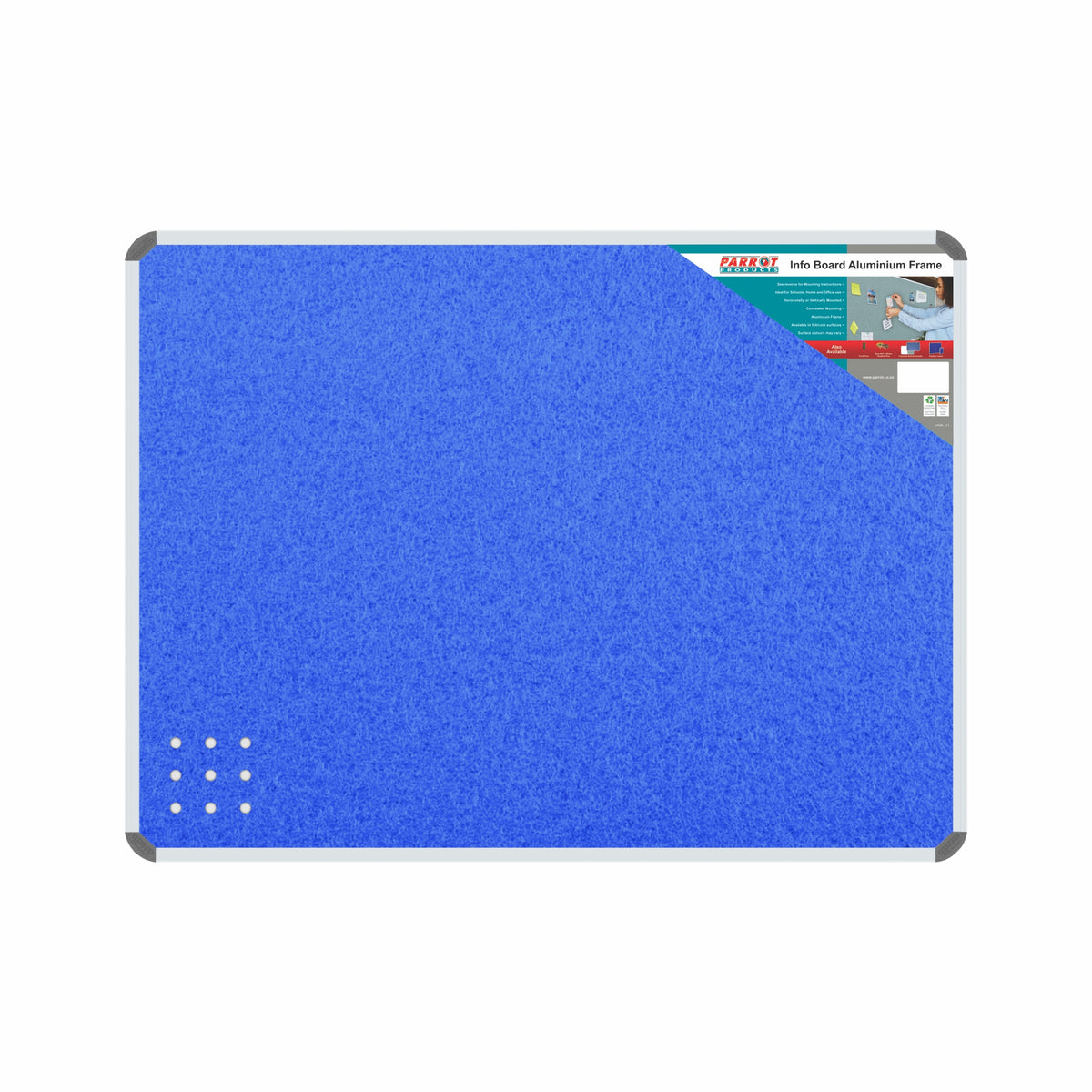 INFO BOARD ALUMINIUM FRAME 600*450MM SKY