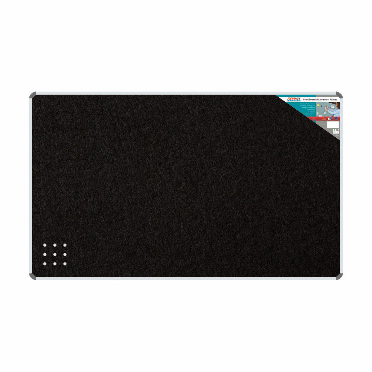 INFO BOARD ALUMINIUM FRAME 2400*1200MM BLACK