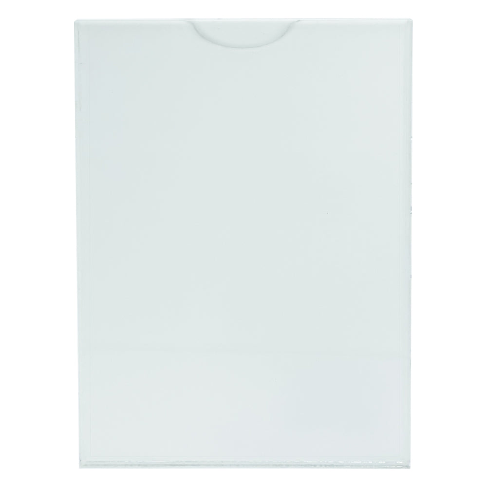 PERSPEX POCKET CLEAR / WHITE BACKING A2 PORTRAIT