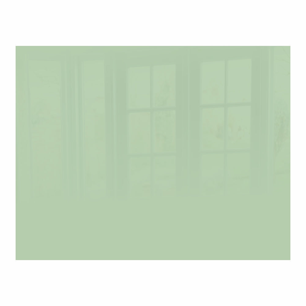 DECORATIVE GLASS WALL TILE 898MM X 700MM PASTEL GREEN