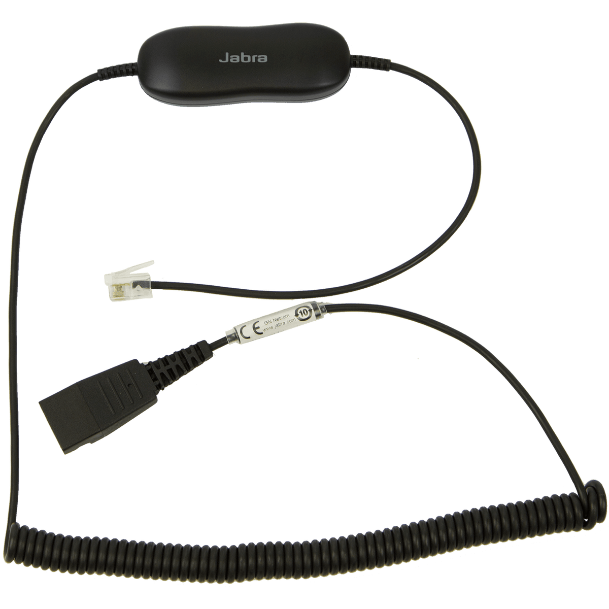 Smart Cord, QD to RJ9, coiled, with 8-position switch configurator, for Avaya one-X Telephone system ( for 96XX Series)