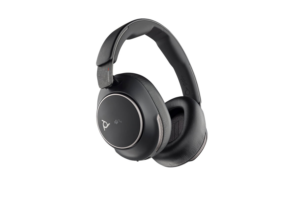 Poly Voyager Surround 85 UC Microsoft Teams Certified USB-C Headset +USB-C/A Adapter +Charging Stand