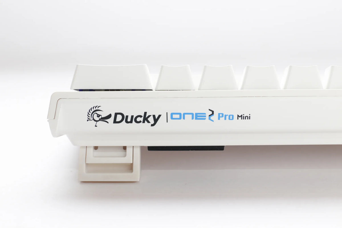 Ducky Keyboard One 2 Pro 60% Mechanical Keyboard; RGB; PBT Double Shot Keycaps - White- Cherry Black .