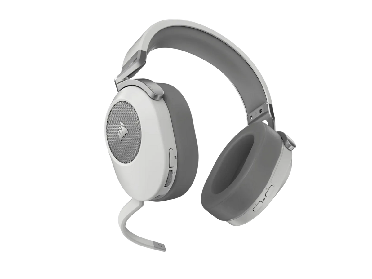 HS65 Wireless Premium White Headset; 50mm Audio Drivers; Omnidirectional Mic - PC/PS.