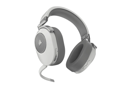 HS65 Wireless Premium White Headset; 50mm Audio Drivers; Omnidirectional Mic - PC/PS.