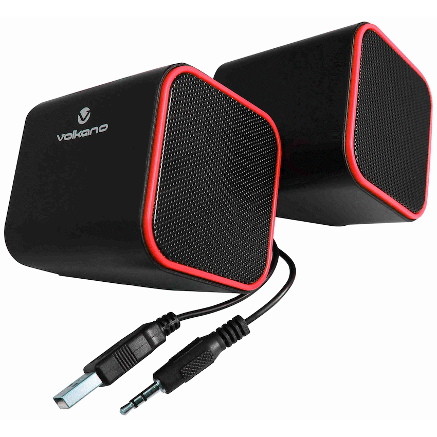 Volkano Diamond Series USB Speaker - Red