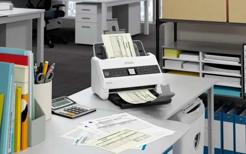 Epson WorkForce DS-730N-Sheetfeed;A4 A3 with stitching Duplex 600x600 DPI 40ppm Duty Cycle 4500;Ethernet