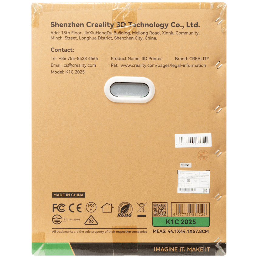 Creality K1-C 3D Printer 220x220x250 with CFS Integration