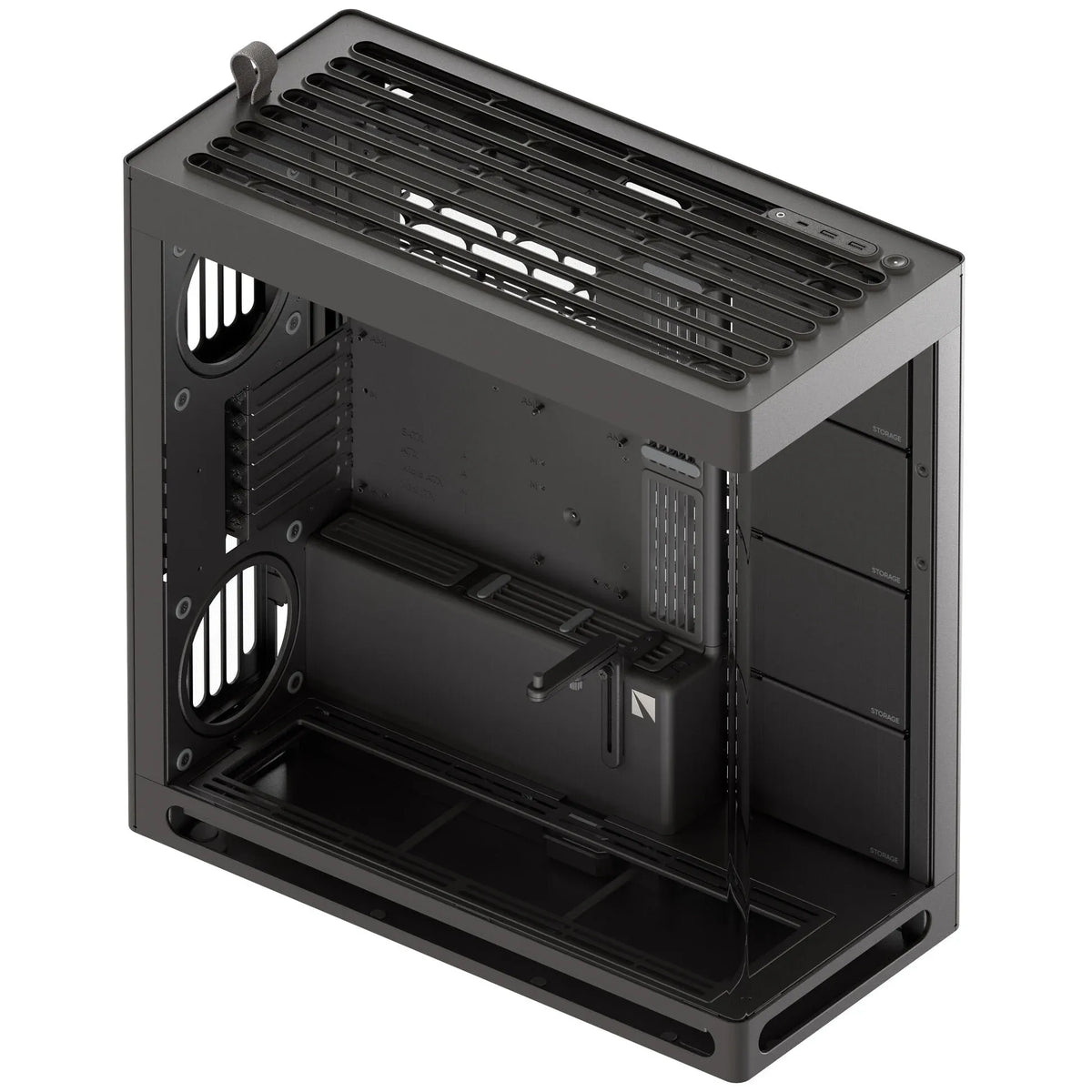 Aerocool HAVN HS 420 Base Edition Black EATX case - Supports up to 11 fans (0 incl) - 4x 3.5'' or 8x 2.5'' - 420mm Radiator.