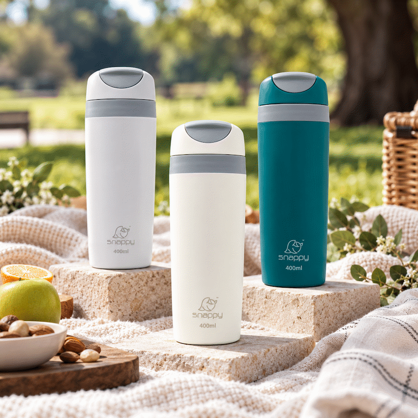 Snappy Smooth Thermal Tumbler 400ml Teal ( Order in Qty of 12)