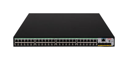 H3C SMB S5120V3-52P-PWR-LI Layer 3 Ethernet Switch with 48x 10/100/1000Mbps Ethernet PoE+ Ports and 4x 1Gbps SFP Ports, 370W PoE+ Capacity, AC PSU