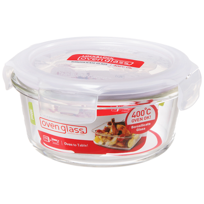 LocknLock Euro Glass container rnd 380ml ( Order in Qty of 6)