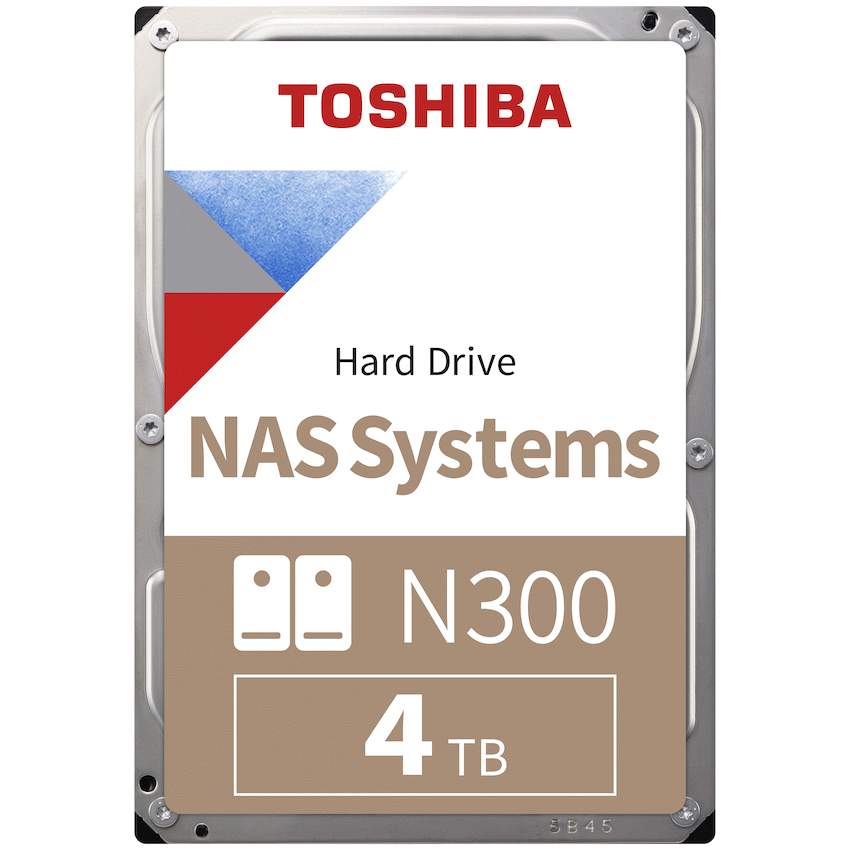 Toshiba N300 NAS Hard Drive 4TB SATA III (512MB/7200RPM)