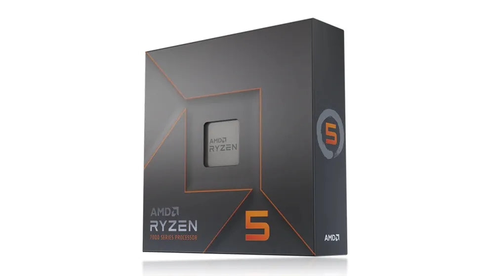 AMD Ryzen 5 7600x 5nm SKT AM5 CPU; 6 Core/12 Thread Base Clock 4.7GHz; Max Boost Clock 5.3GHz 38 MB ;Radeon Graphics; No Fan