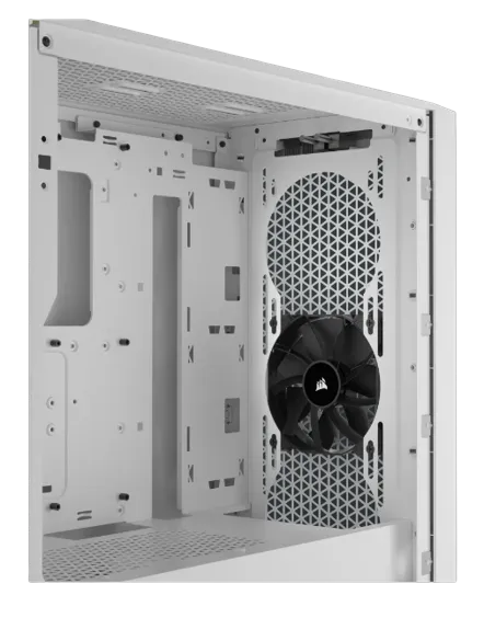 3000D AIRFLOW White Mid-Tower PC Case; 2x 3.5'' | 2x 2.5'' Drive Bays; Up to 360mm Radiator compatible; 2x 120mm fan incl