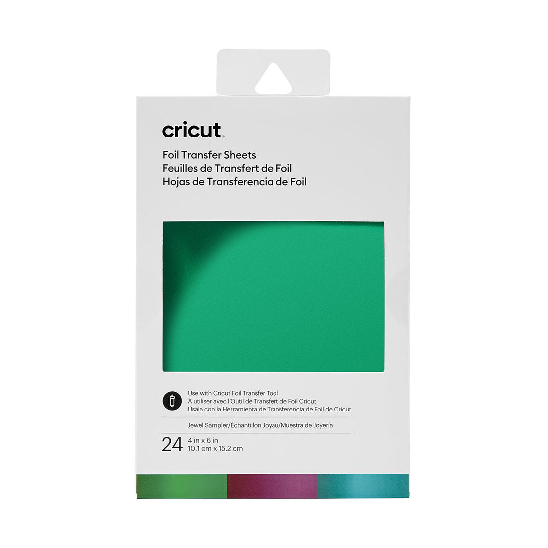 2008715 - Cricut Transfer Foil Sheets Sampler 10x15cm 24 sheets (Jewel)
