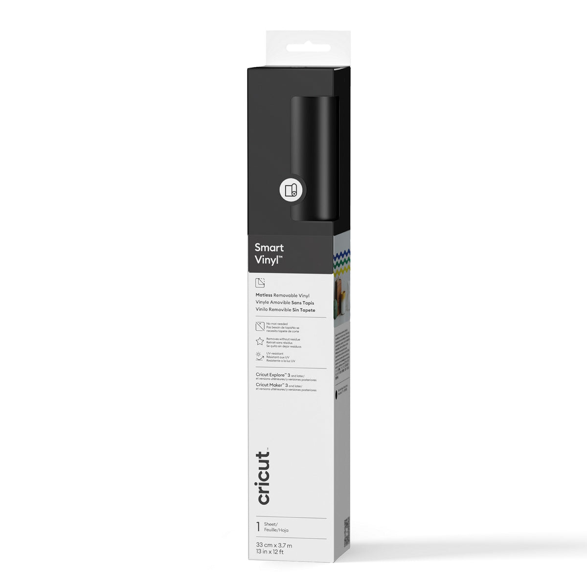 2009051 - Cricut Smart Vinyl Removable 33x366Cm 1 Sheet (Black)