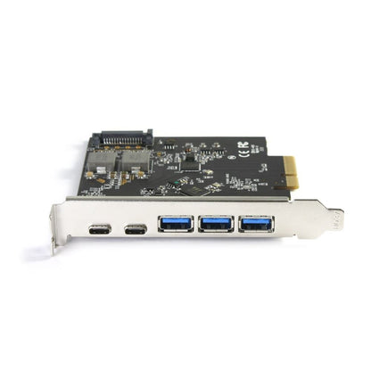 Vantec 5-Port USB 3.2 Gen2x2 (20Gbps) With 2 x USB C & 3 x USB A PCIe x4 Controller Card