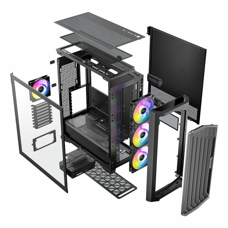 Antec Performance FT1 E-ATX |ATX |M-ATX | ITX ARGB Full-Tower Gaming Chassis - Black
