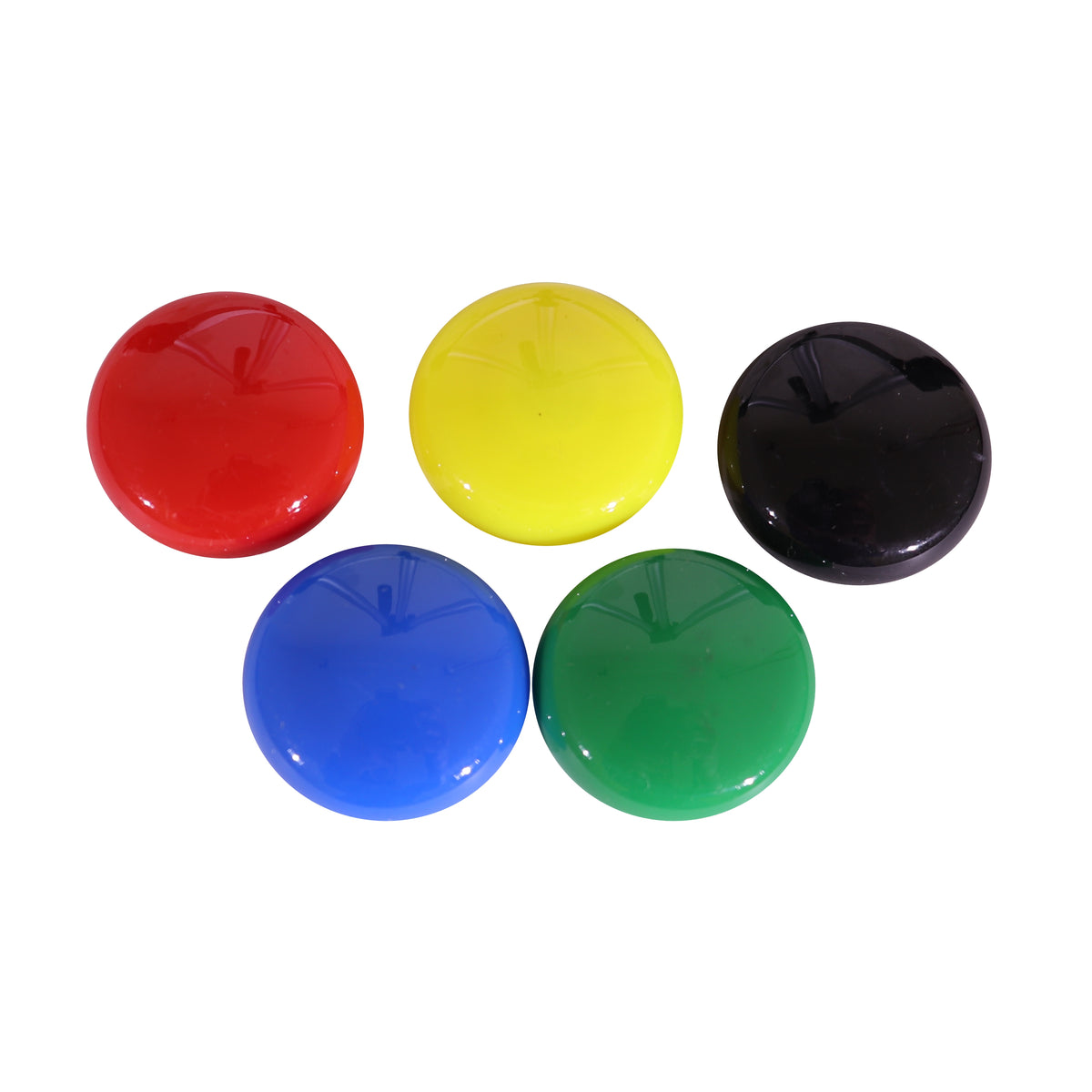 MAGNETS CIRCLE 30mm (5/CARD) ASSORTED