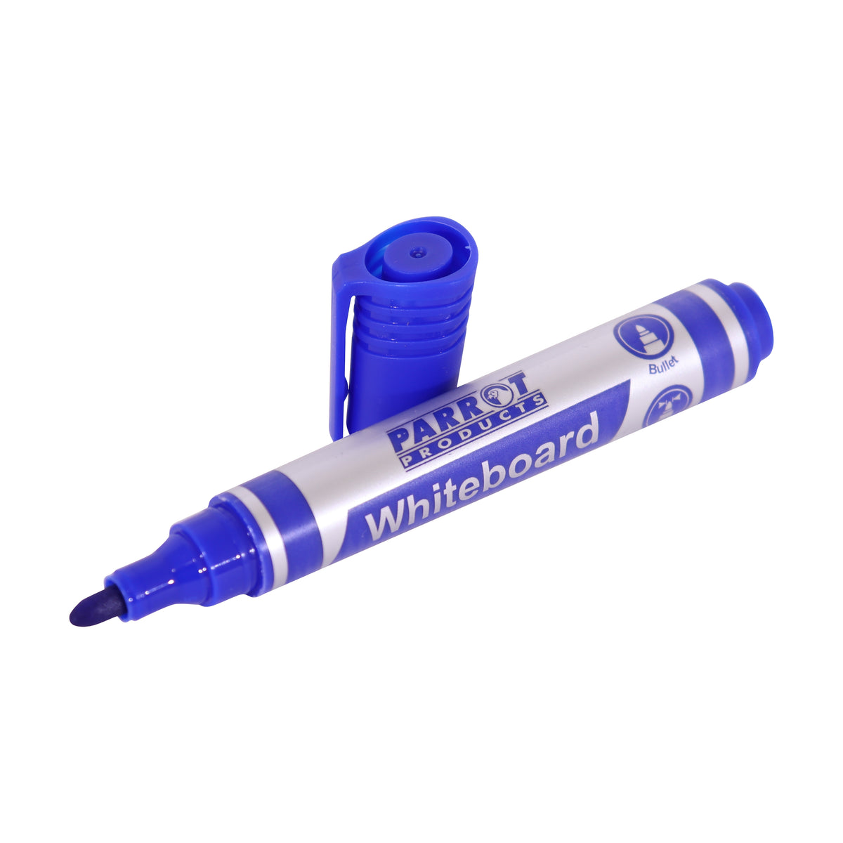 MARKER WHITEBOARD BULLET CARDED D/BLUE
