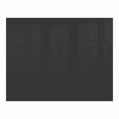 DECORATIVE GLASS WALL TILE 898X700X6MM METALLIC BLACK