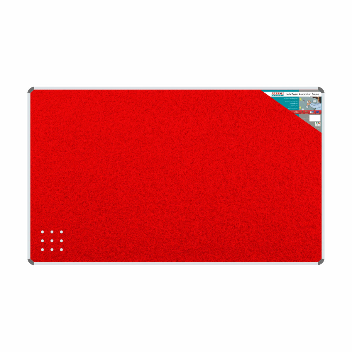 INFO BOARD ALUMINIUM FRAME 2400*1200MM RED