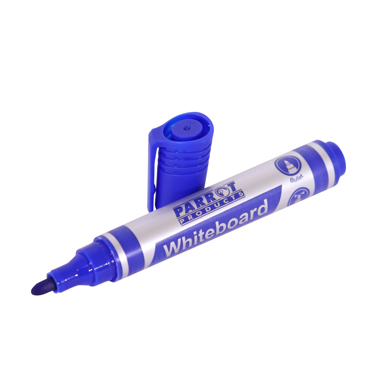 MARKER WHITEBOARD BULLET BOX 10 D/BLUE