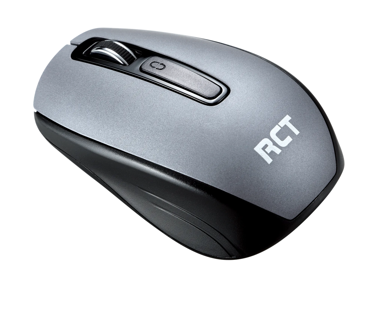 RCT Wireless Keyboard and Mouse Combo | Slimline 104-Key Scissor-Switch Keyboard & 1200 DPI Optical Wireless Mouse
