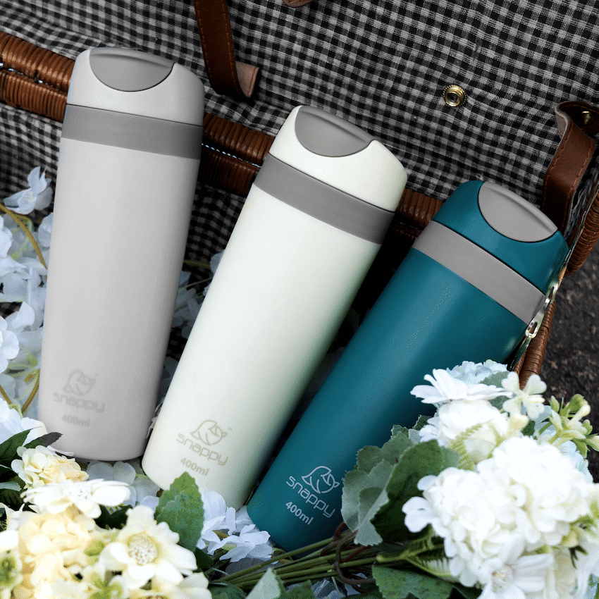 Snappy Smooth Thermal Tumbler 400ml Teal ( Order in Qty of 12)