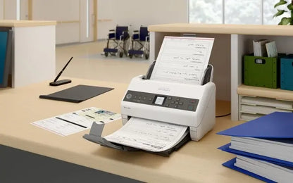 Epson WorkForce DS-730N-Sheetfeed;A4 A3 with stitching Duplex 600x600 DPI 40ppm Duty Cycle 4500;Ethernet