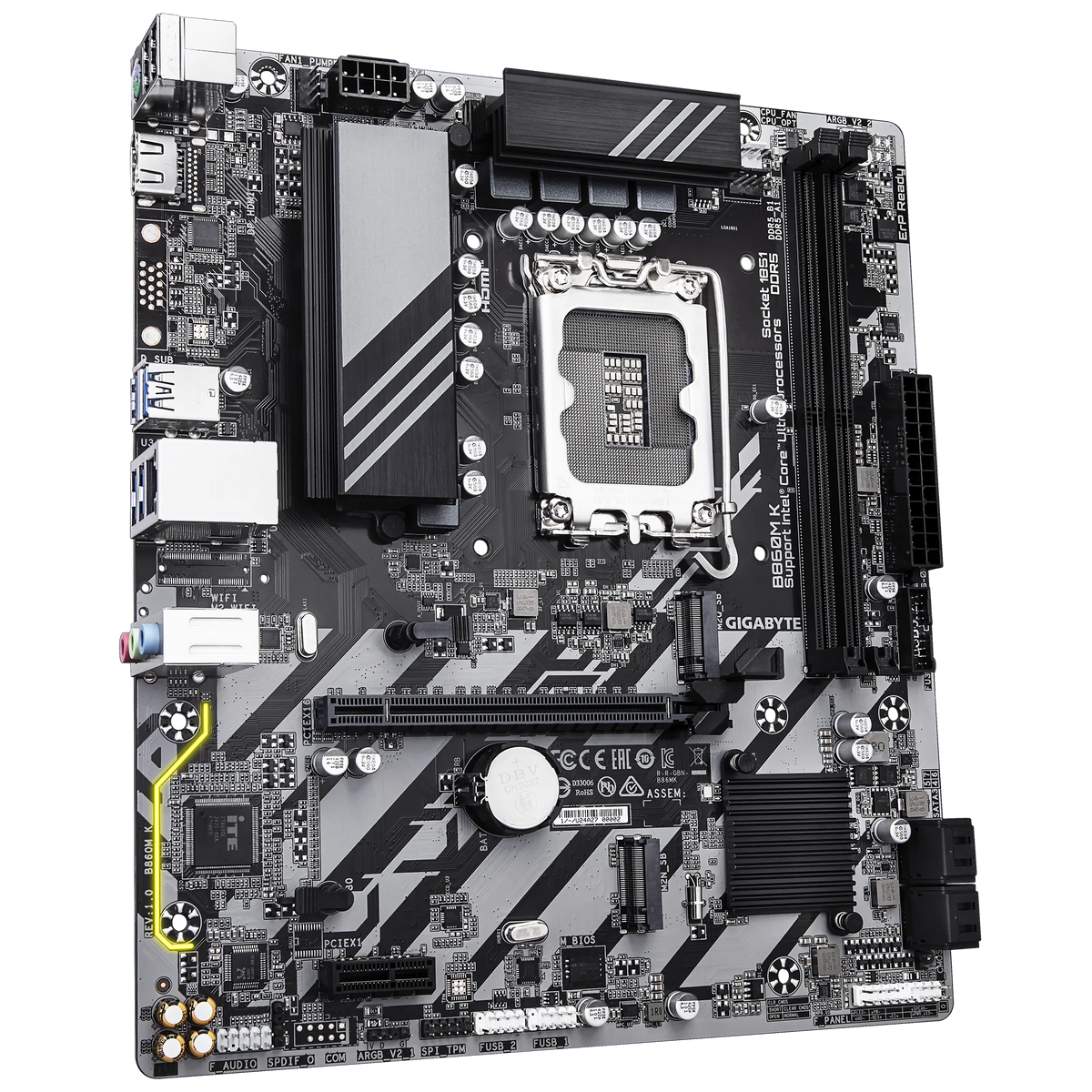 GIGABYTE Intel® B860 Chipset for LGA 1851; 2x DDR5; 2x M2; HDMI; mATX