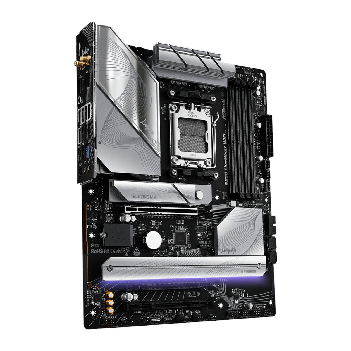 ASRock B850 LiveMixer WiFi AM5 ATX Gaming Motherboard