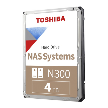 Toshiba N300 NAS Hard Drive 4TB SATA III (512MB/7200RPM)