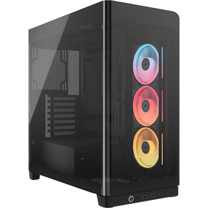 FRAME 4500X LX-R RGB LINK Panoramic Glass Mid-Tower PC Case; 3x RGB Fans Inclided; 4x 2.5'' ; 2x 3.5''; Black