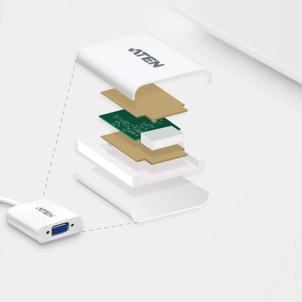 ATEN DisplayPort to VGA Adapter