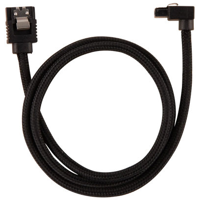 Corsair Premium Sleeved SATA Data Cable Set with 90° Connectors; Black; 60cm