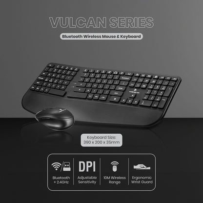 Volkano Vulcan Series Bluetooth Wireless Keyboard and Mouse