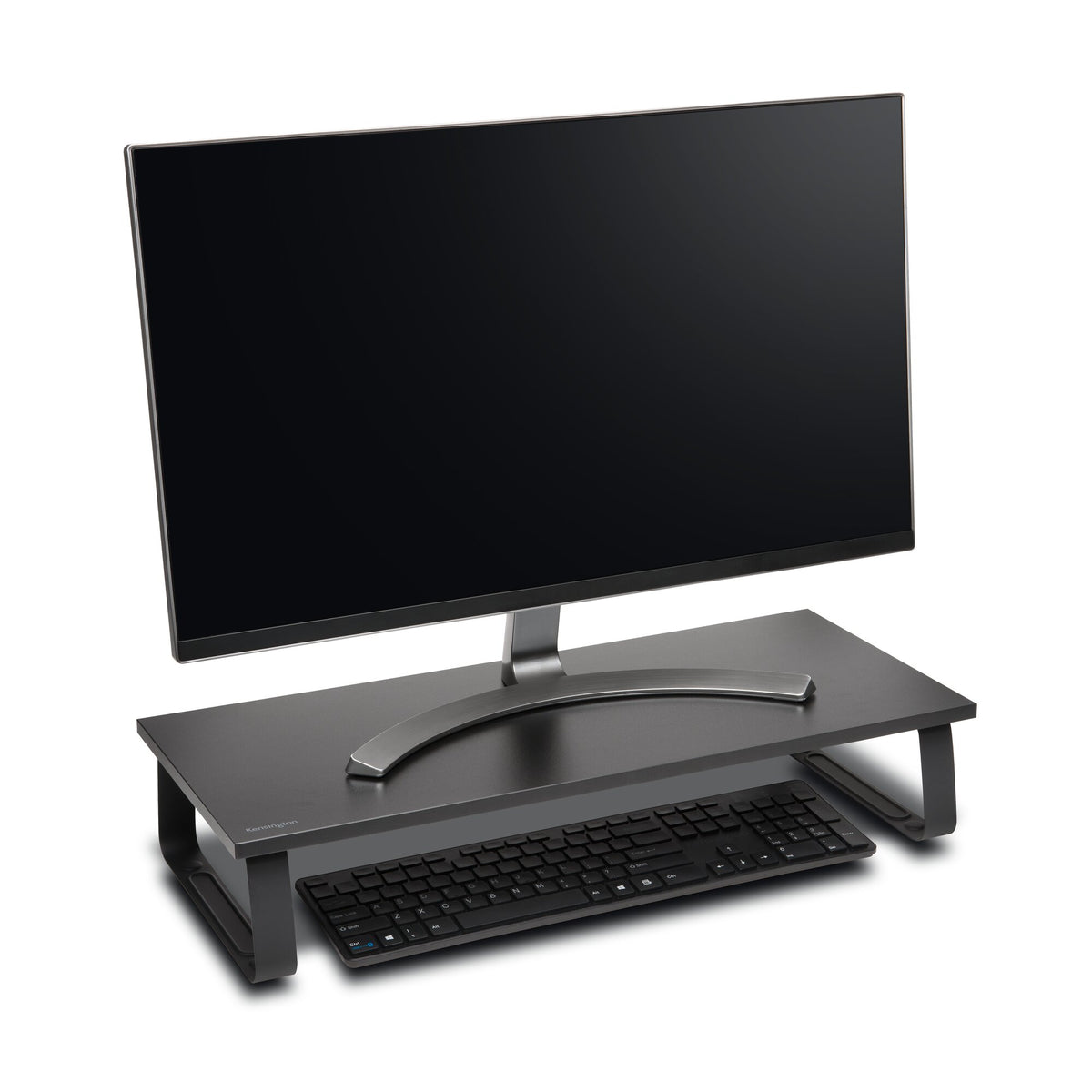 Kensington - Extra Wide Monitor Stand - Fits Monitors/Screens up to 32" - Black
