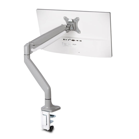 Kensington - Desk/Table Arm SmartFit One -Touch Height Adjustable Single Monitor Arm - White