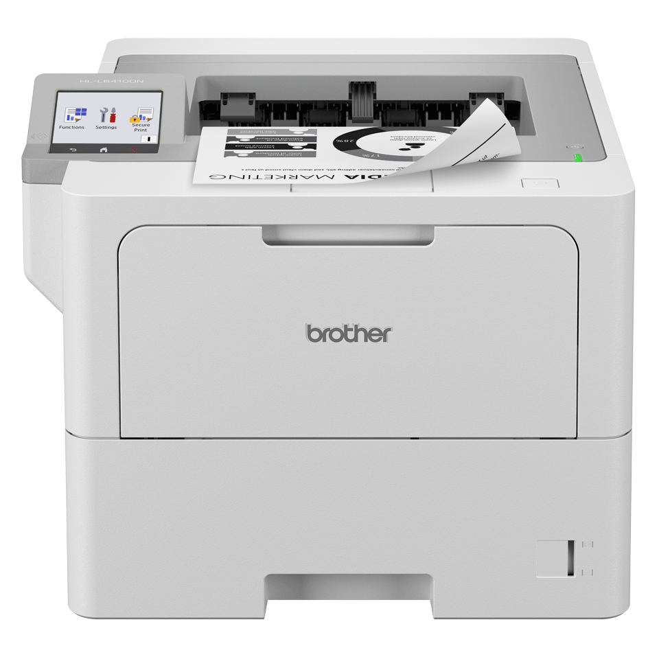 Brother High-Speed Monochrome Duplex Laser Printer with wired network capability (3YR onsite)
