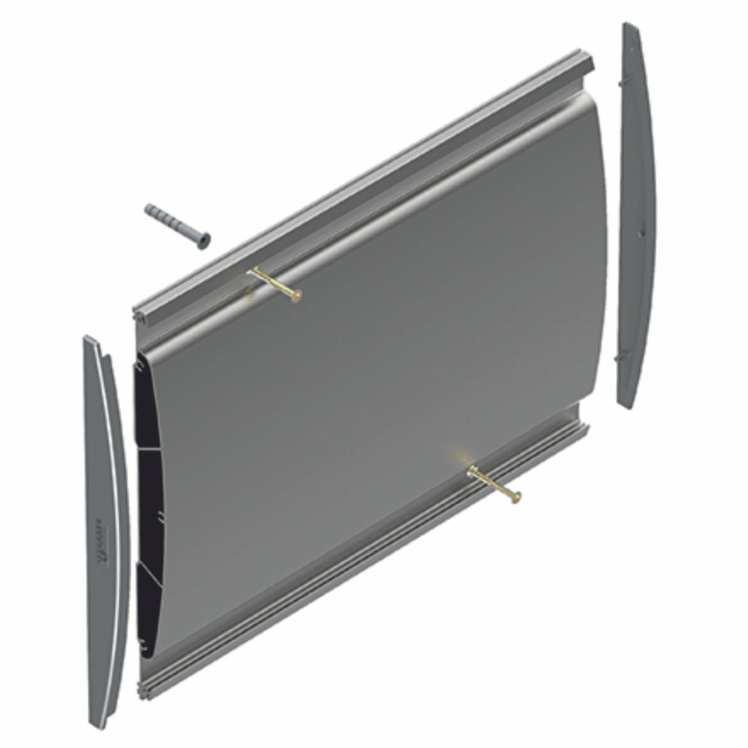 SIGN FRAME SINGLE SIDED END CAP 210MM