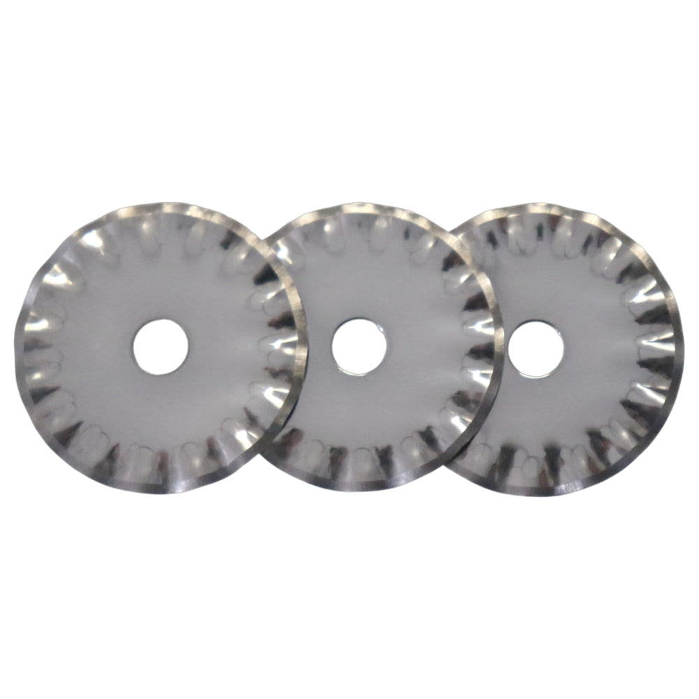 CRAFT KNIFE ROTARY BLADES 28mm PINKING