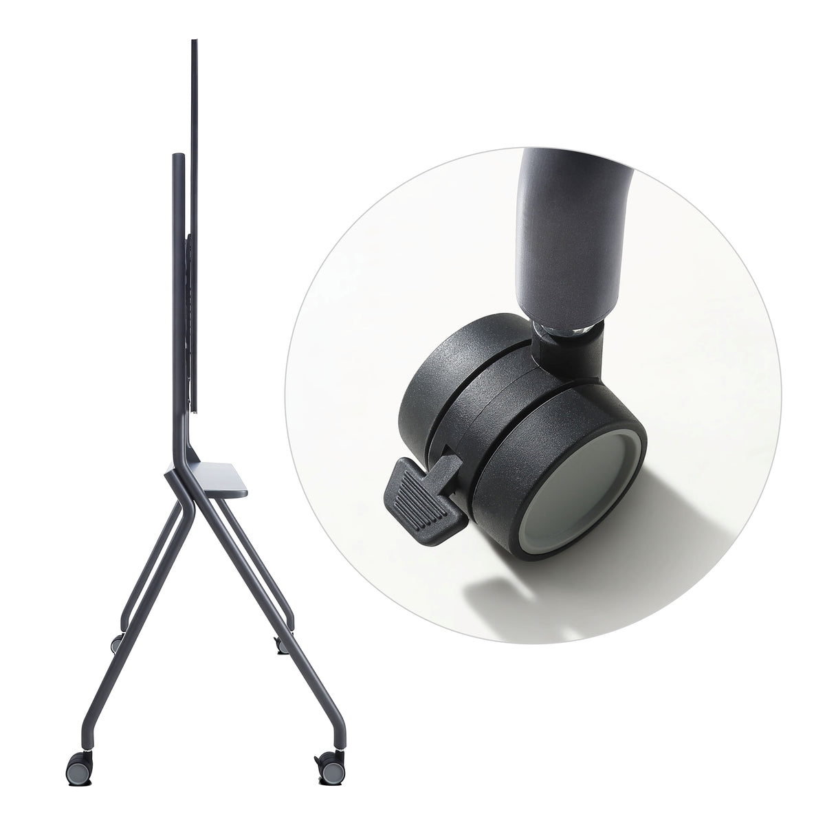 INTERACTIVE TOUCH PANEL MOBILE STAND GREY