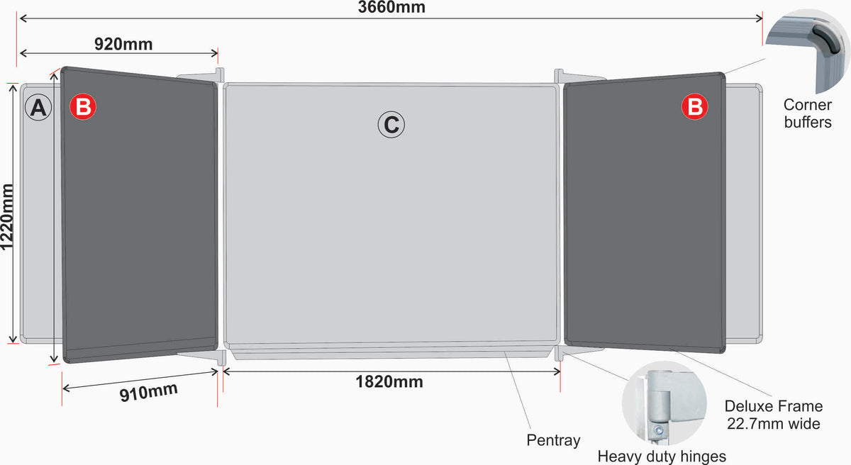 EDU BD S/LEAF 1220*910 MAG CHALK