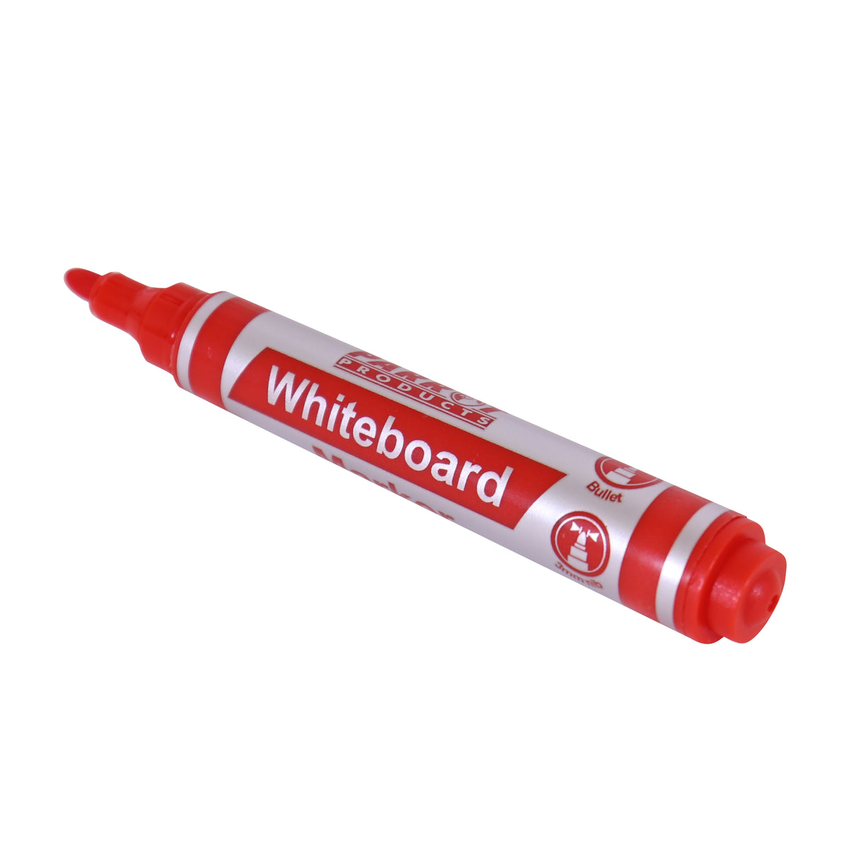 MARKER WHITEBOARD BULLET BOX 10 RED