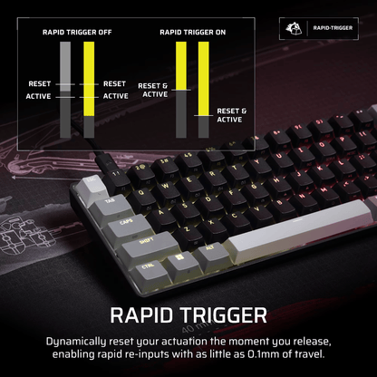 Corsair CLIPPER PRO MINI 60 Hall Effect Gaming Keyboard - Black