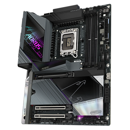 GIGABYTE Intel® Z890 Chipset for LGA 1851; 4x DDR5; 5x M2; 2xUSB4® USB Type-C®/HDMI (Front); ATX.